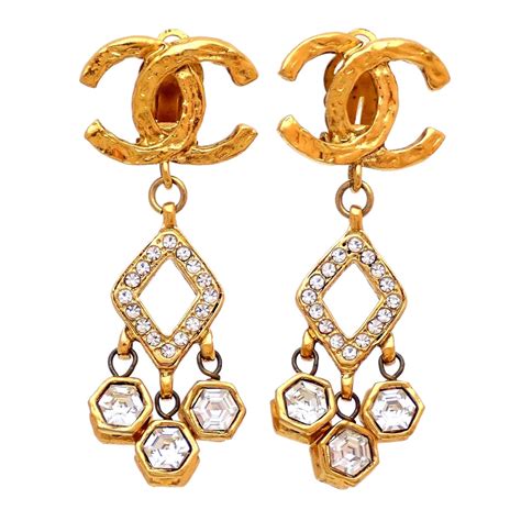 chanel earring smen|original Chanel earrings.